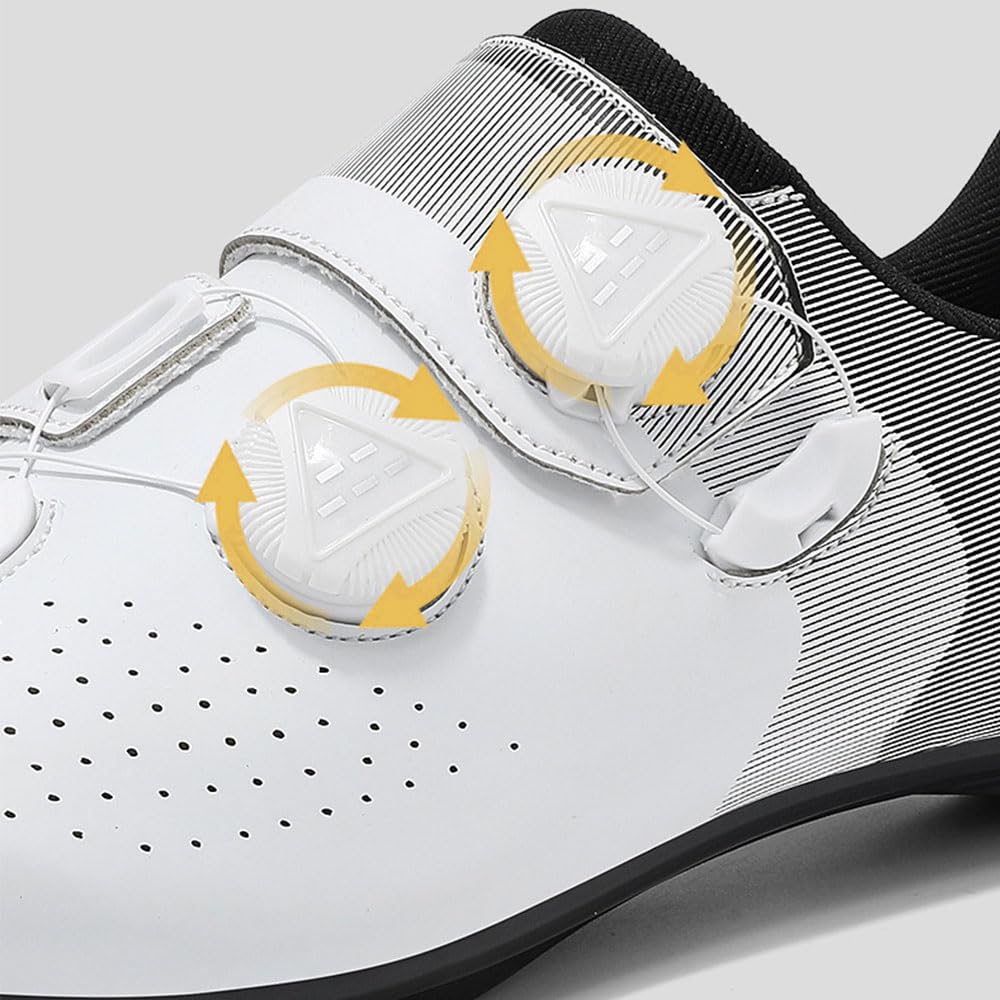 Chaussure VTT Homme sans Taquet, Chaussures Vélo Route Cyclisme Homme et Femme, Semelle Caoutchouc Antidérapante Dure, sans Lacets | 36-47 EU