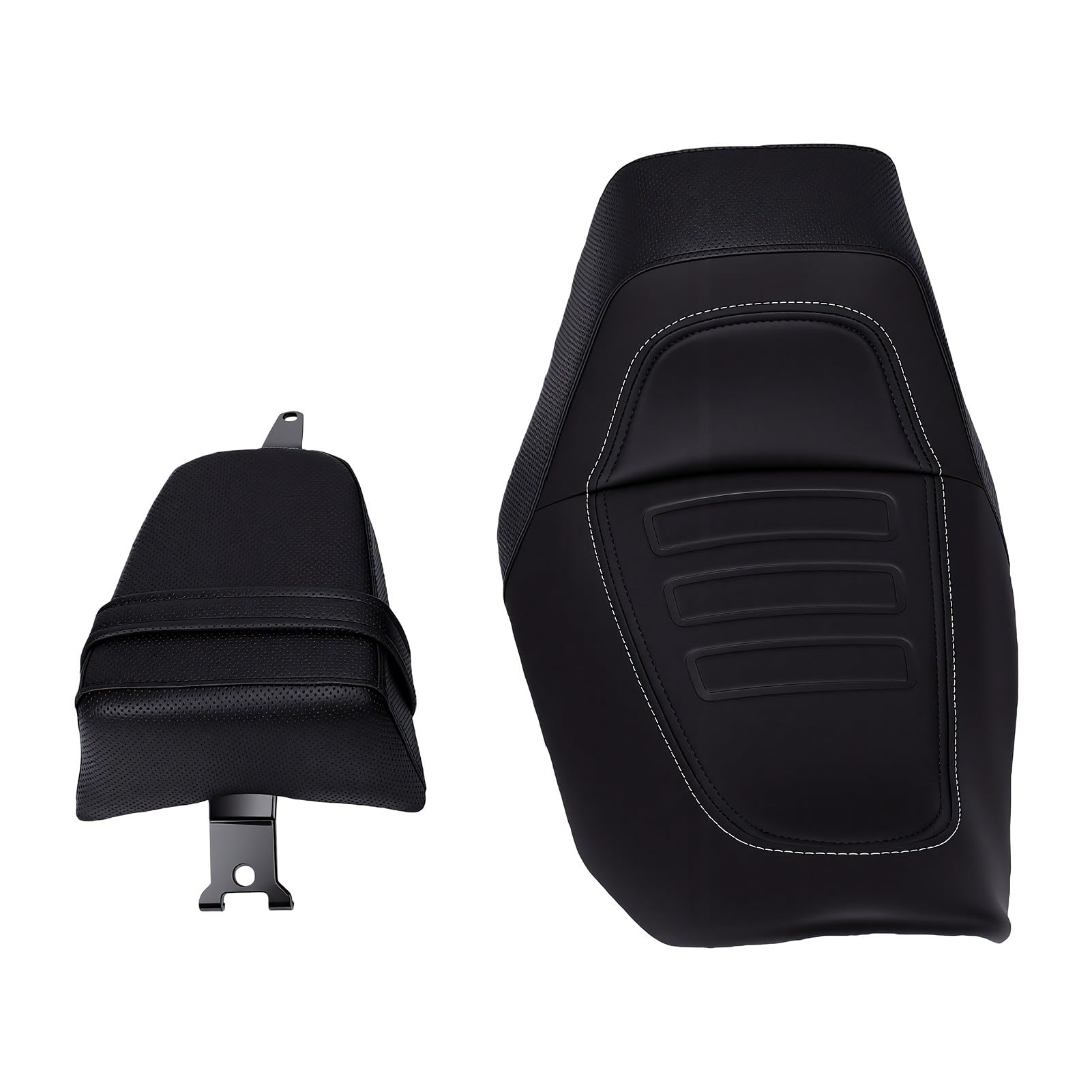 Asiento Trasero para Motocicleta, Asiento Pasajero de una Pieza Fibra de