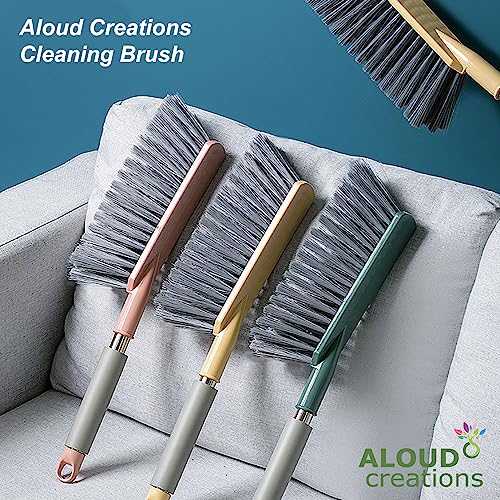 Image of ALOUD CREATIONS Long Bristle Polypropylene Dust Cleaning Brush|Ideal For Carpet Cleaning,Car Seat,Bed,Sofa,Curtains,Mats And Household Upholstery Cleaning|Multicolour|Pack Of 1