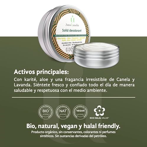 Deodorante Solido Vegano Biologico 50 ML