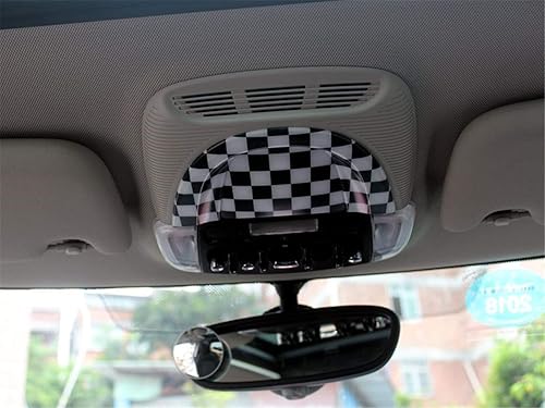 Miniatura 3 de HDX Tapa adhesiva ABS a cuadros con bandera de cuadros negra y blanca para Mini Cooper ONE S JCW F Series F54 Clubman 2016++ (lámpara de luz de