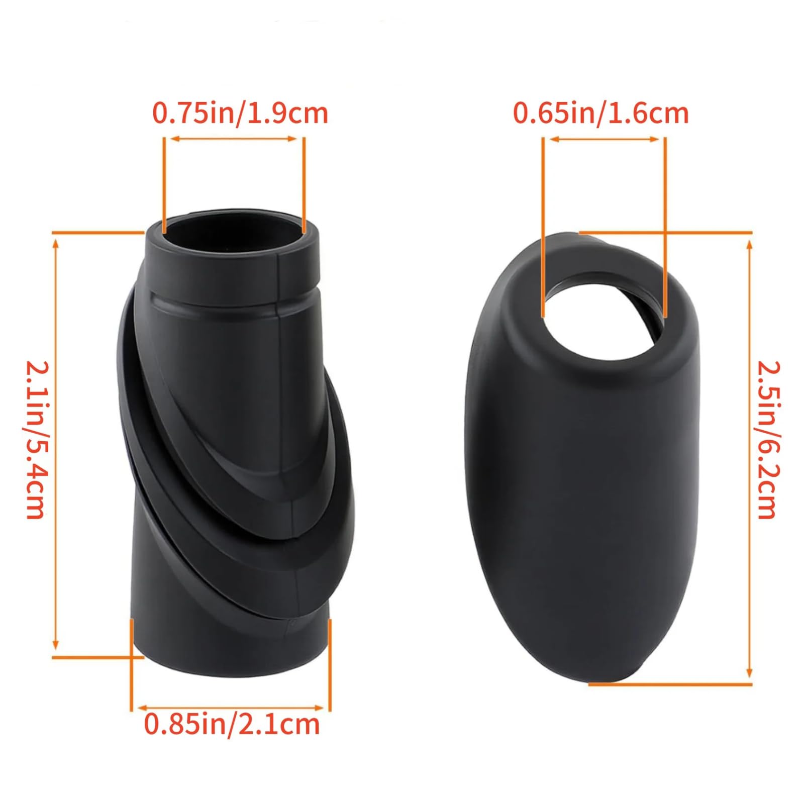 Twowinds - Guarnizione Base Antenna Radio A1248270898 Compatibile con Mercedes Benz W124 A124 C124 (1984-1996) - A1248270798 - Guarnizione Cappuccio in Gomma per Antenna (2 pezzi incastrabili, Nero)