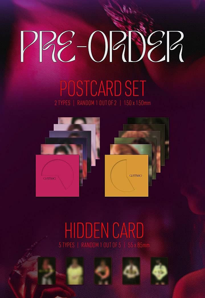 ITZY - GUESS WHO Album+Pre-Order Benefit+Folded Poster+Extra Photocards Set (DAY&NIGHT ver.)