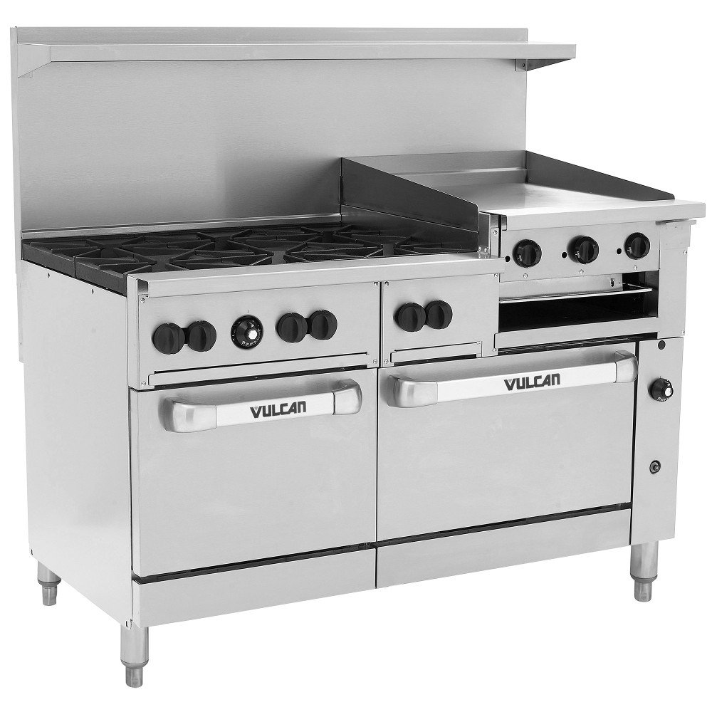 60" Endurance Restaurant Range w/ Griddle by Vulcan – Model 60SS-6B24GB