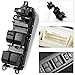 Broaug 84040-33100 Power Window Switch Master Driver Side LHD Compatible with Toyota Prius/Camry/Venza/Land Cruiser & Lexus CT200h - Replaces DWS1635,8404028070,CWR86010AS,2106428,CIE6428.