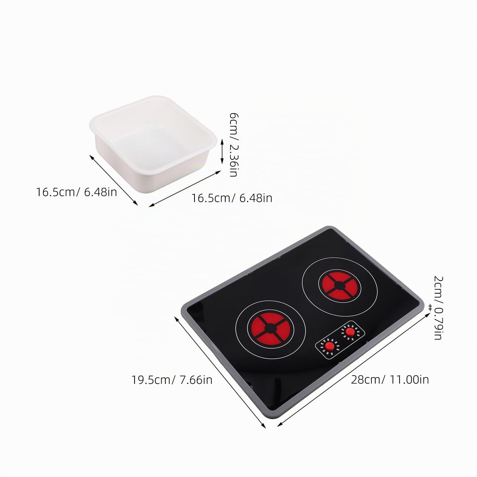 BESTonZON Jouet Cuisine Électronique 3 Pièces pour Enfants Tout-Petits | Plaque Cuisson Induction Son Lumière Réalistes | Évier Robinet Accessoires Jeu de Rôle