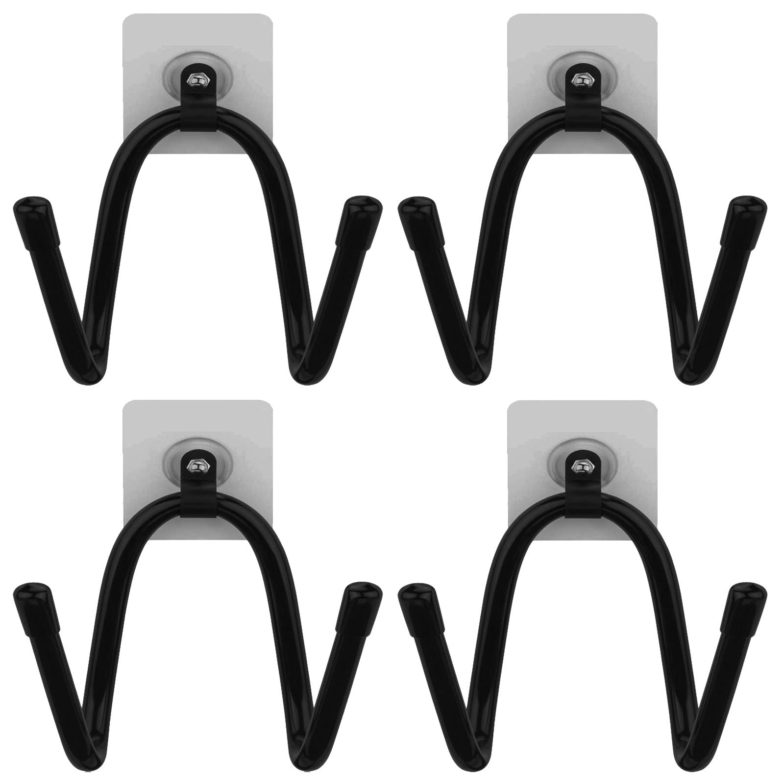 Pmsanzay Universal - Self-Adhesive Adjustable Rack, Skateboard Decoration Shelf, Skateboard Wall Hanger, Skateboard Storage Display, for Decks Warning Skateboard Deck Longboard Ski Snowboard - 4 Sets