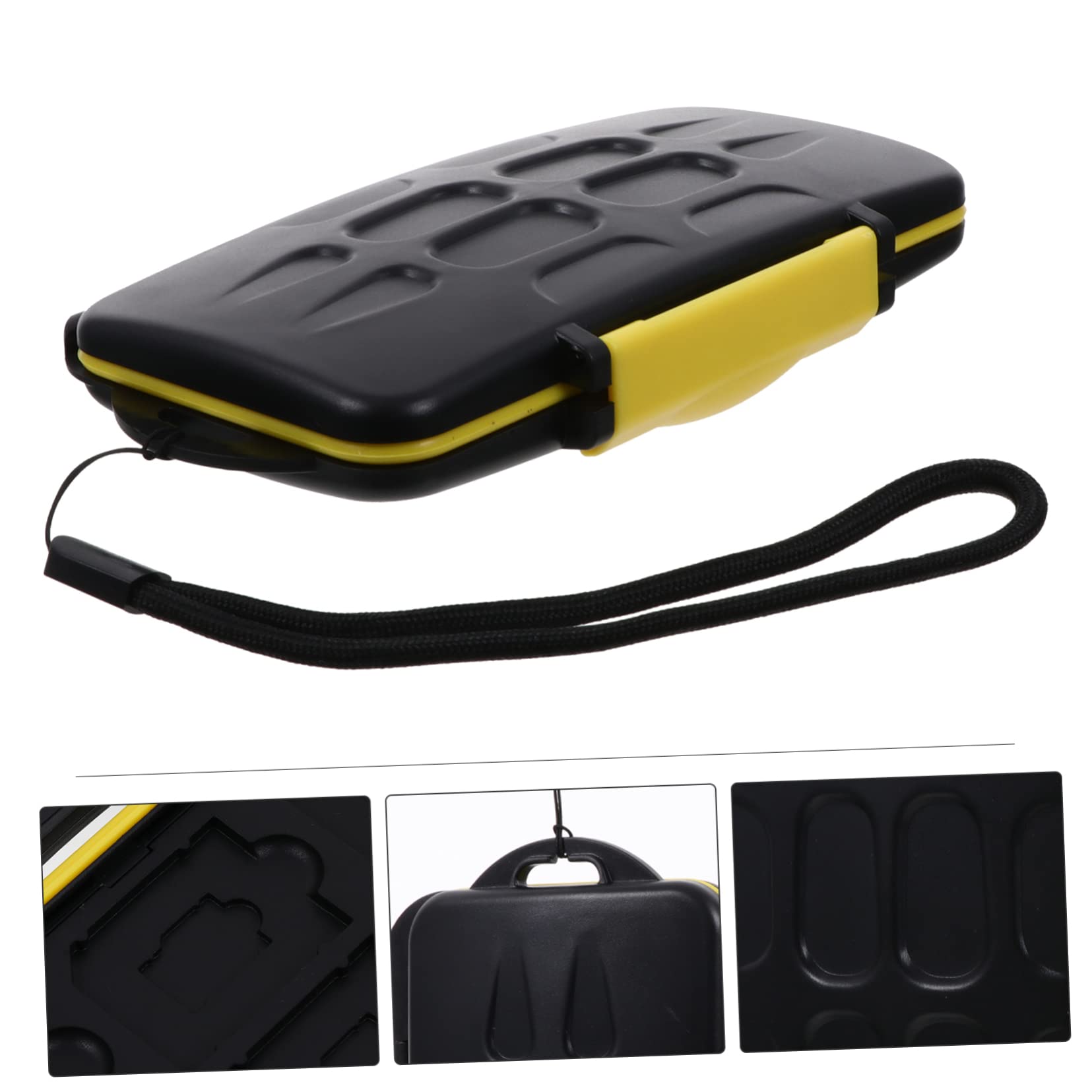 BRIGHTFUFU 12 12 Card Holder Case Camera Memory Card Storage Box Durable Drop Resistant