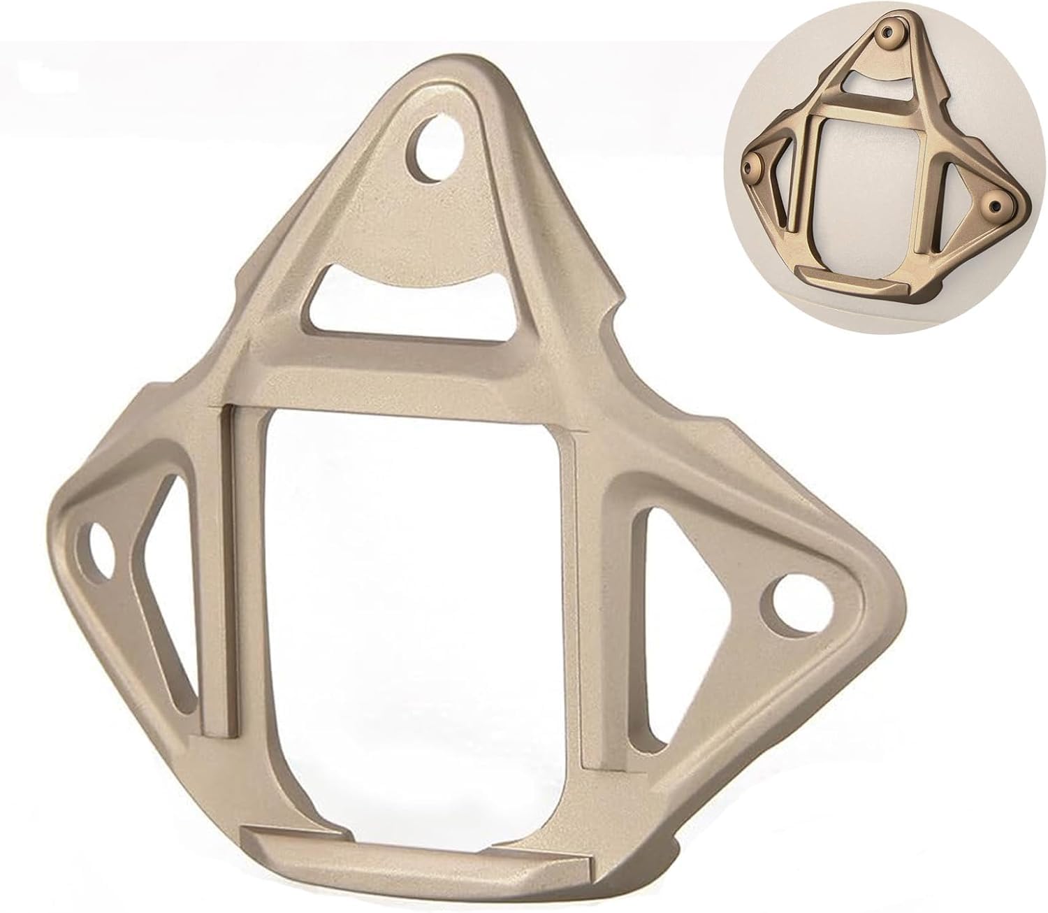 3-Hole Skeleton NVG Mount Shroud, 3-Hole Type 2 Skeleton NVG Mount Shroud for ACH/MICH/OPS-Core Fast/Crye AirFrame Helmet