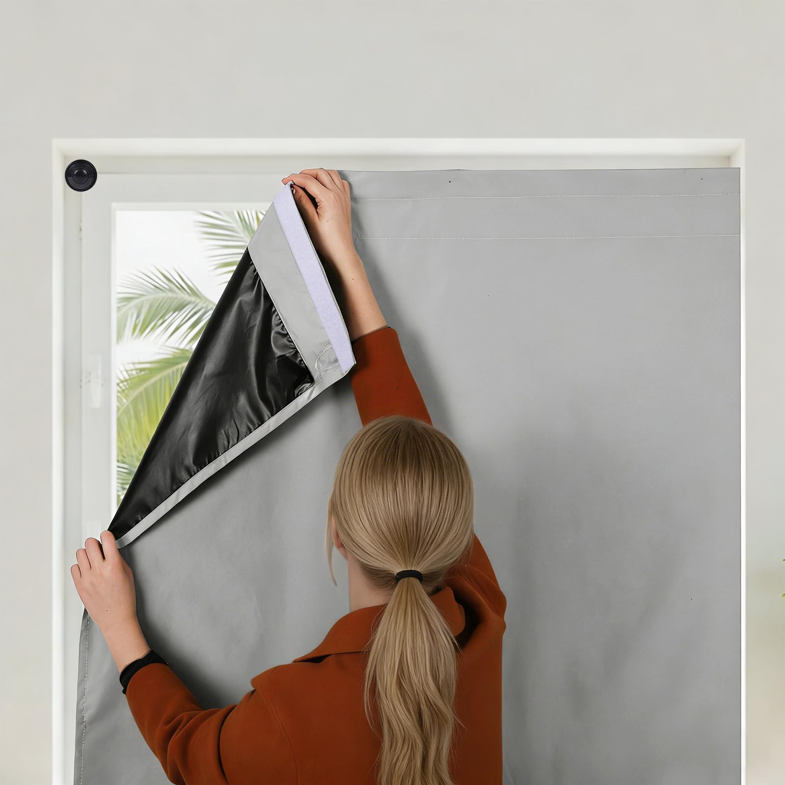 Wingbind Portable Blackout Window Cover with Sticker Suction Cups No Drill