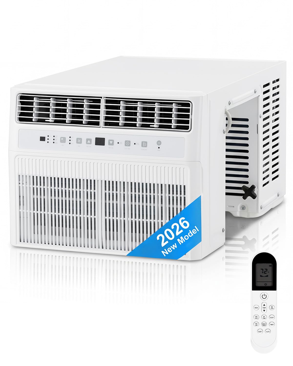 MESCXTY Portable Air Conditioner, 12,000 BTU, 3-Speed Airflow, with Remote Control and Timer, for Rooms up to 350 sq ft, White