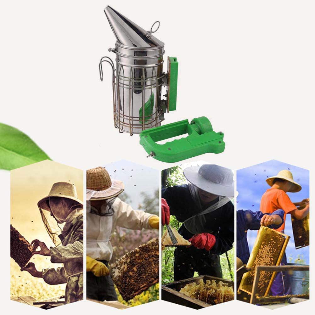 WOERD Bienen Smoker Elektrisch, Edelstahl Bienenstockraucher, Elektrische Biene Raucher Edelstahl Mit Abnehmbarem Kunststoffgriff, Beekeeping Imkereibedar Tool Für Imker