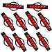 Futheda, 10 luci di Posizione Laterali, 12 V, 6 SMD, luci di Posizione Anteriori Posteriori, indicatori di Posizione per rimorchi, Camion, Camper, Camion, Autobus, Barca, Trattore, Colore: Rosso
