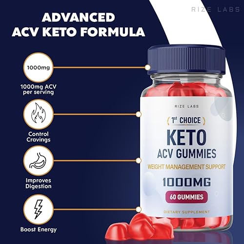 Miniatura 2 de Paquete de 2 gomitas Keto ACV de 1st Choice First Choice Keto Gummies Advanced Weight Loss 1st Choice Gummies con vinagre de sidra de manzana +