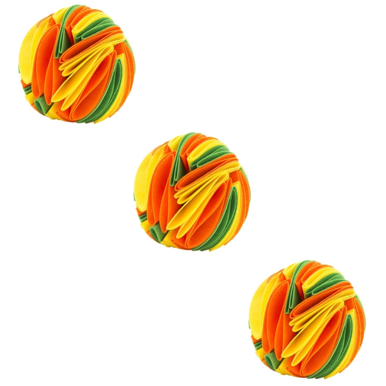 Toddmomy 3piezas Juguete De Olfato para Perros Masticable Colorido para Mascotas Juguete De Alimentación Lenta y Limpieza para Perros Pequeños y Medianos