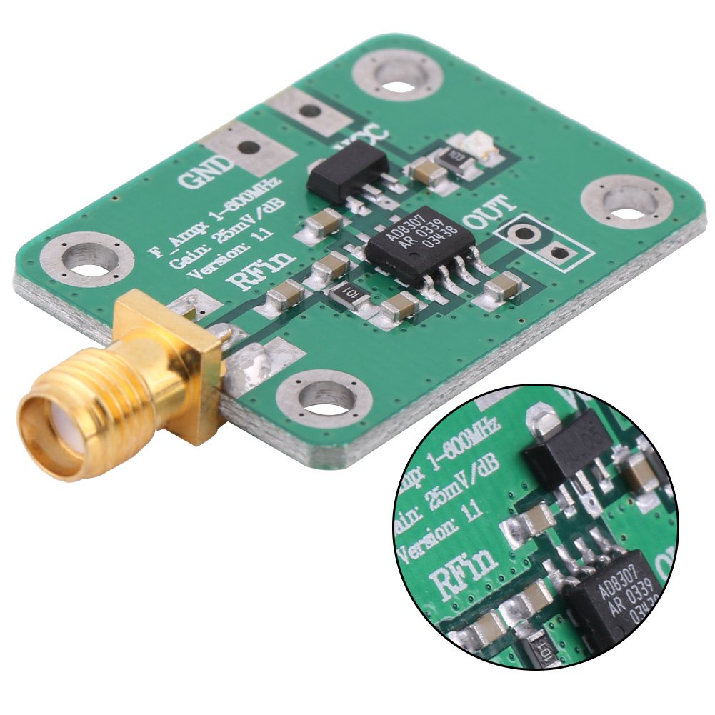Akozon RF Signal Power modul Meter Logarithmischen Detektor hohe Frequenz -74dBm zu 18dBm Radio Frequency Detection