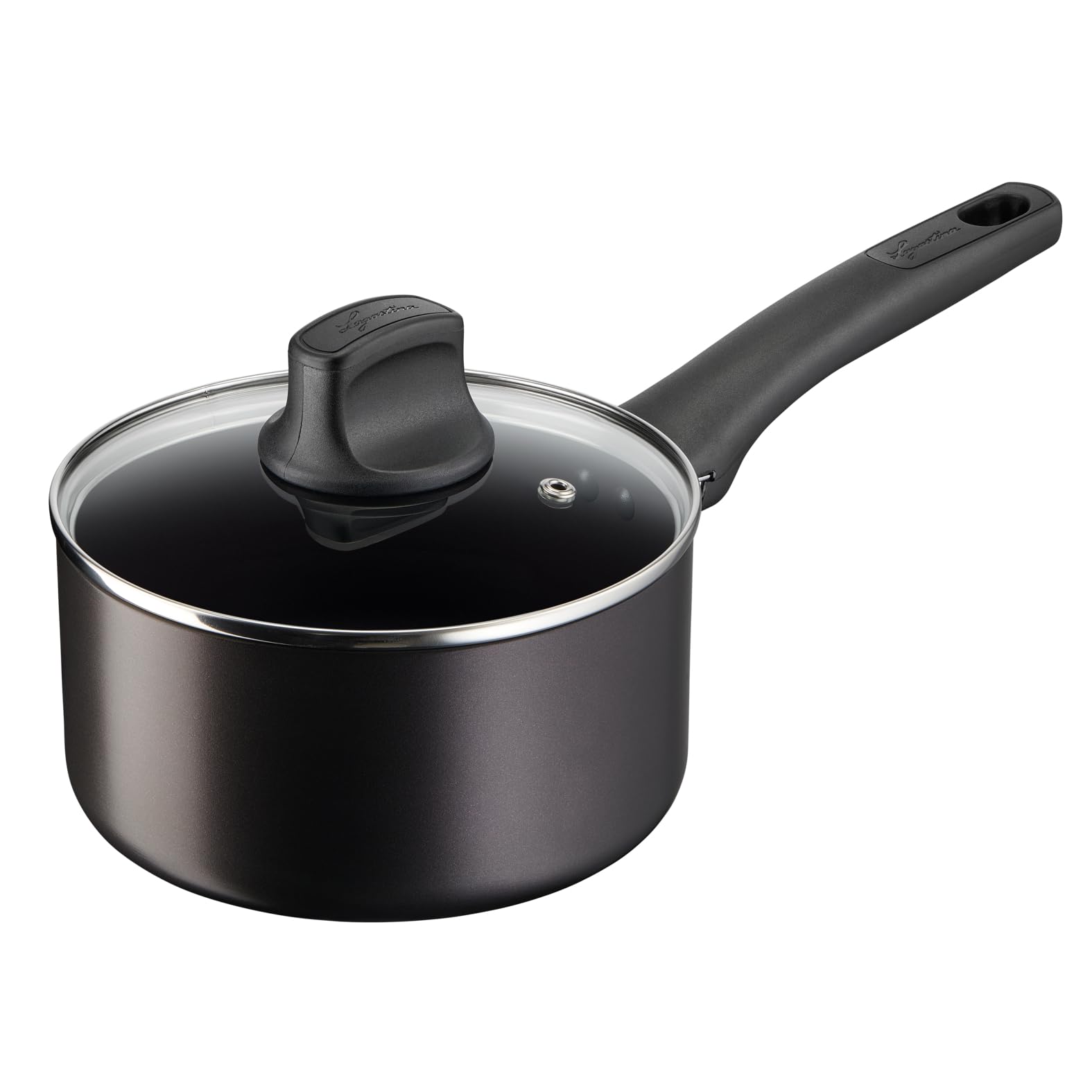 Lagostina Cucina Eco, Set di Pentole e Padelle Antiaderenti in Alluminio, 5 pezzi, Padella 24cm con coperchio, Casseruola Manico Lungo 18cm con coperchio, Wok 28cm, anche a Induzione