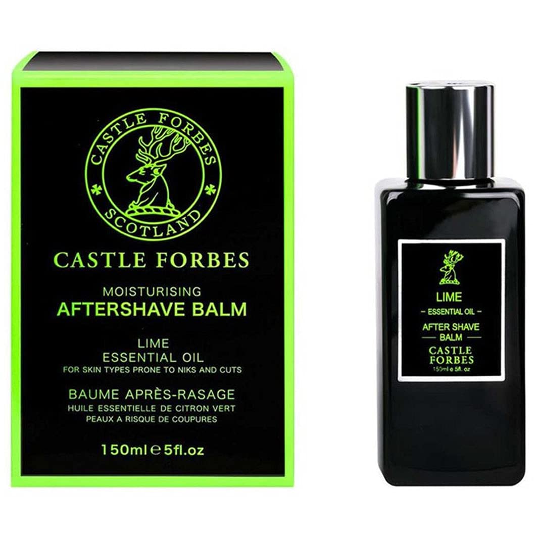 Castle Forbes Essential Lime Aftershave Balm Travel Size TSA Approved by Castle Forbes