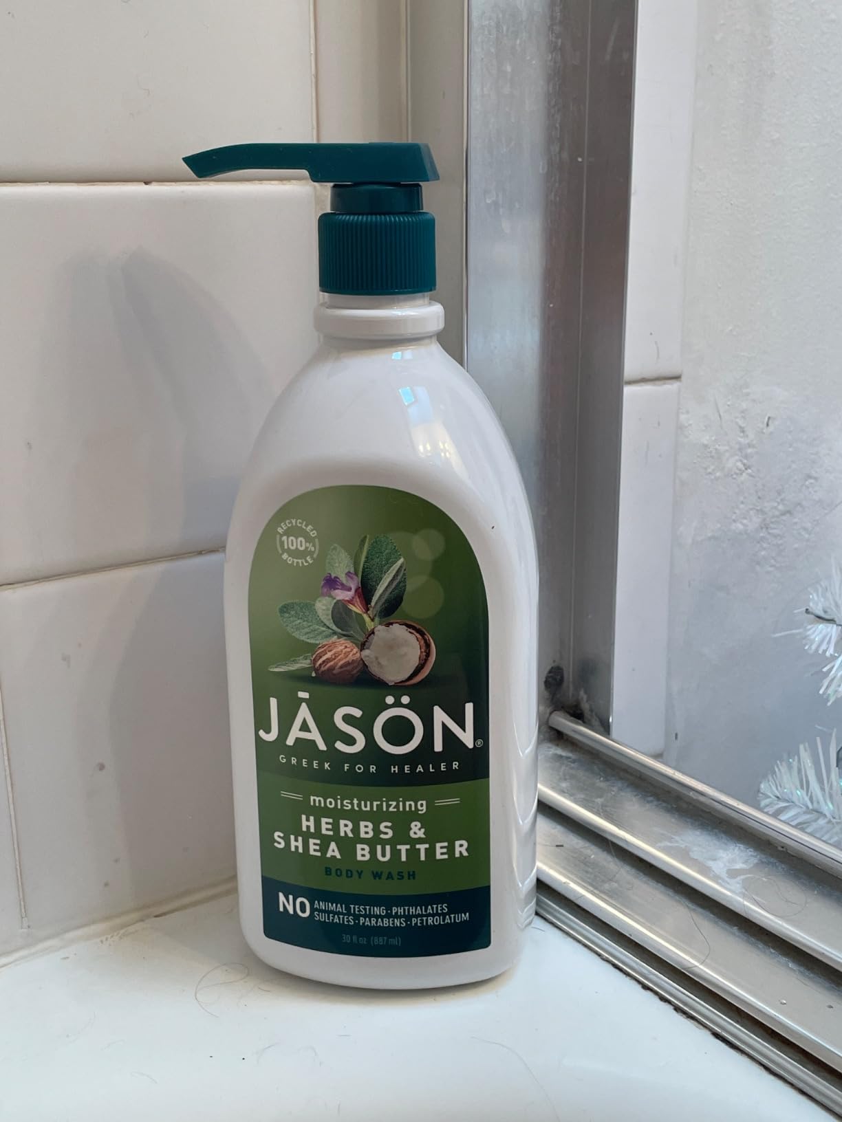 JASON Rosewater Invigorating Body Wash Women/Men, For a Gentle & Clean Feel, 30 Fluid Ounces