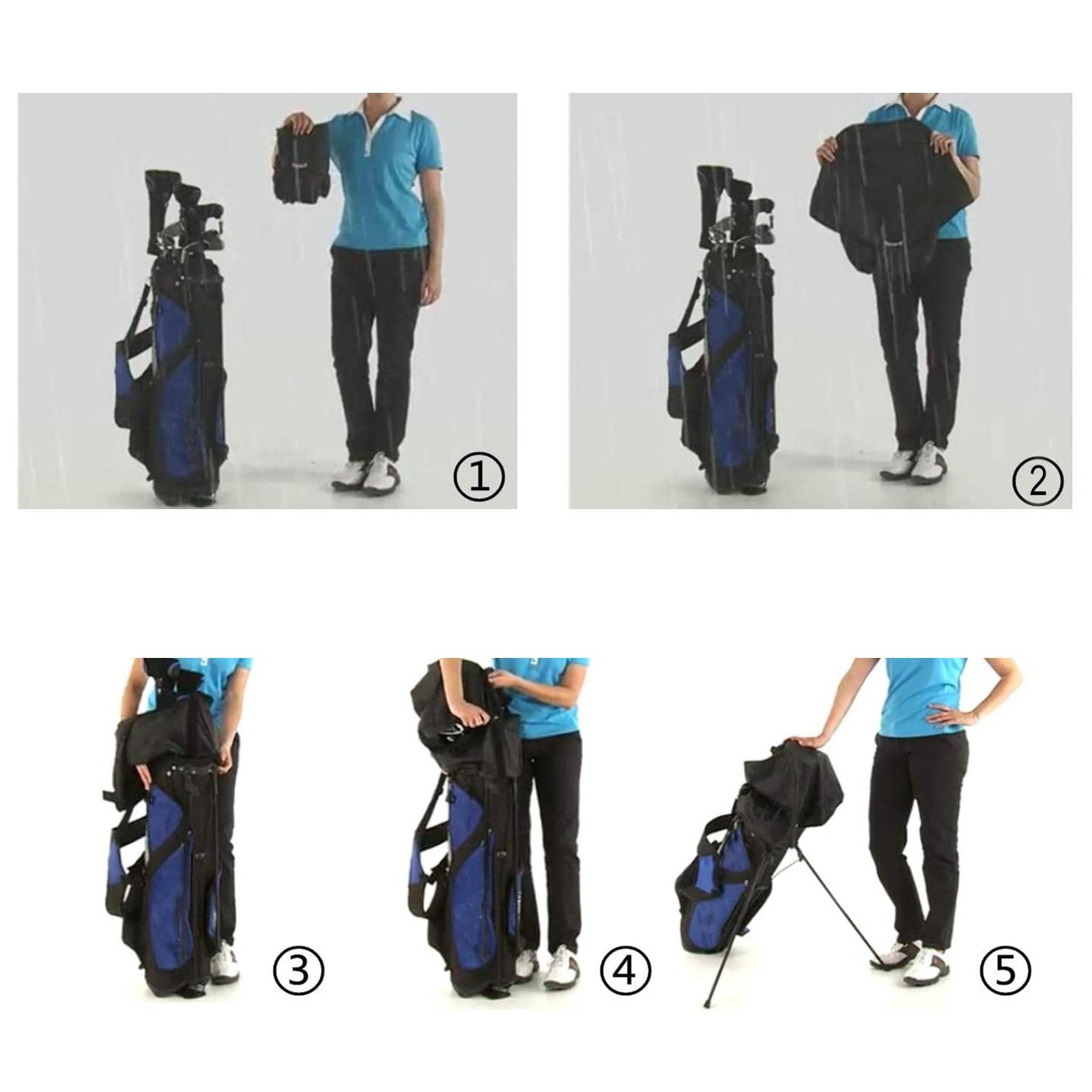 Funda de viaje para bolsa de golf duradera, plegable, impermeable, para deportes