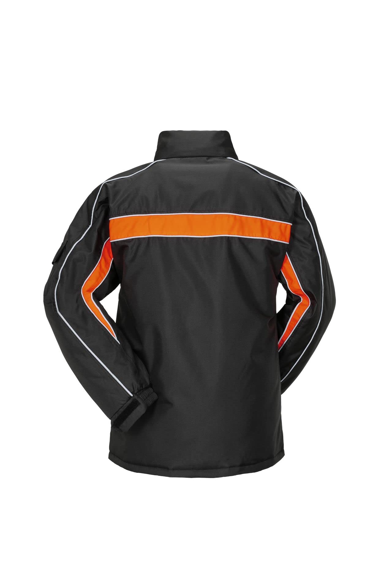 Planam 3601060 Outdoor Cosmic Jacke, Schwarz/Orange, Größe XXL