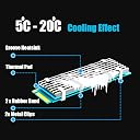 glotrends Universal M.2 Heatsink NVME Heatsink SSD Heatsink for 2280 M.2 SSD with Silicone Thermal Pad gallery image