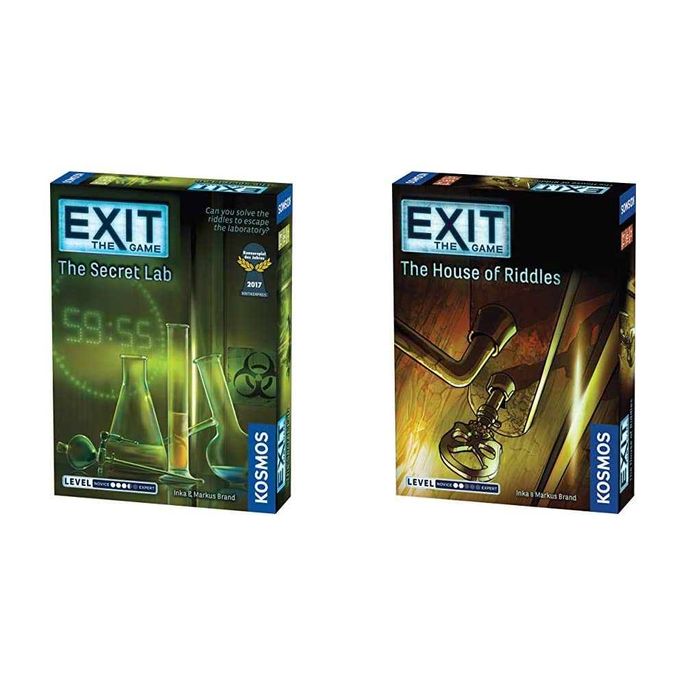 Exit: The Secret Lab | Exit: The Game - A Kosmos Game | Kennerspiel Des Jahres Winner & Exit: The Ho