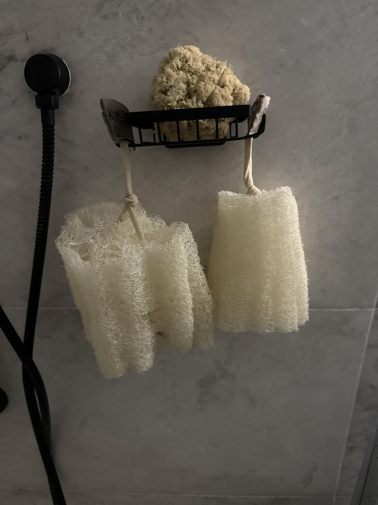 Almooni Egyptian Loofah Exfoliating Body Scrubber, Natural Real Egyptian Shower Loofah Sponge Body Scrubber for Women and Men, for Body and Face that Will Get You Clean - 3 Count (1 Pack)
