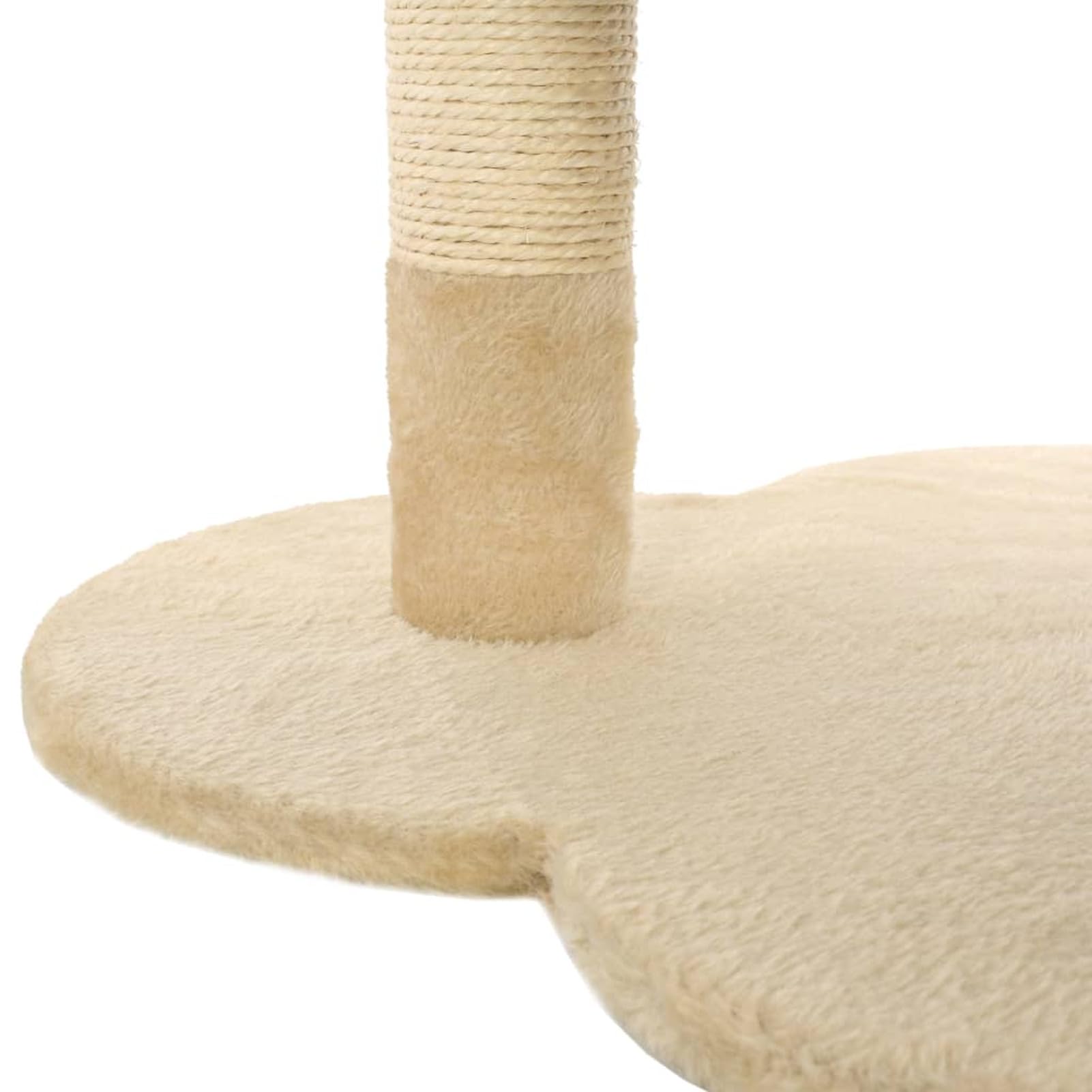 ShGaxin Rascador para Gatos con Poste de sisal 50 cm Beige y marrón, Rascador Gato, Arbol Rascador para Gatos, Gatos Accesorios, Torre Gatos, Arranhador para Gatos, Casa para Gatos