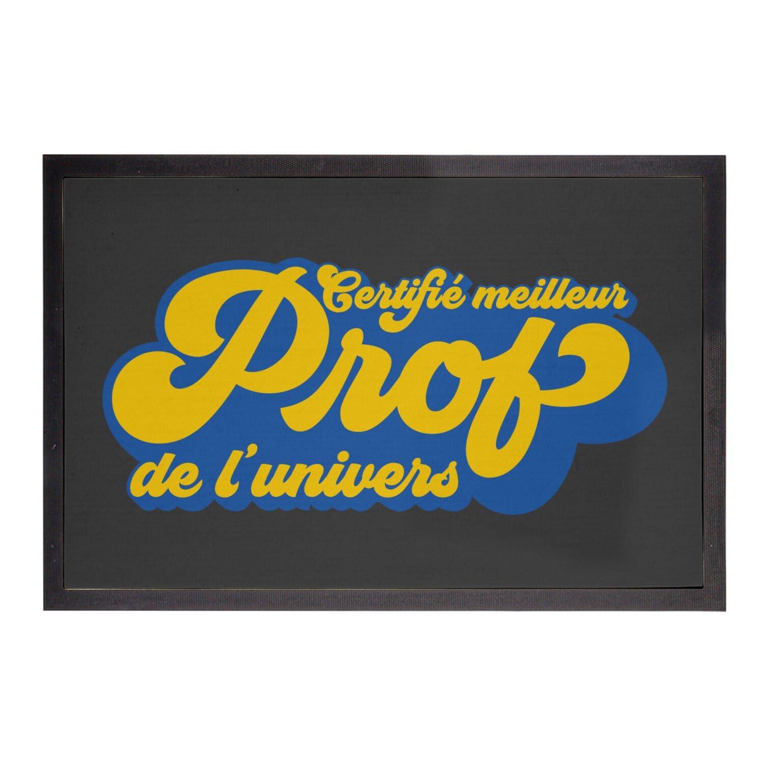 Paillasson enseignant style 70's pour dire merci au meilleur professeur
