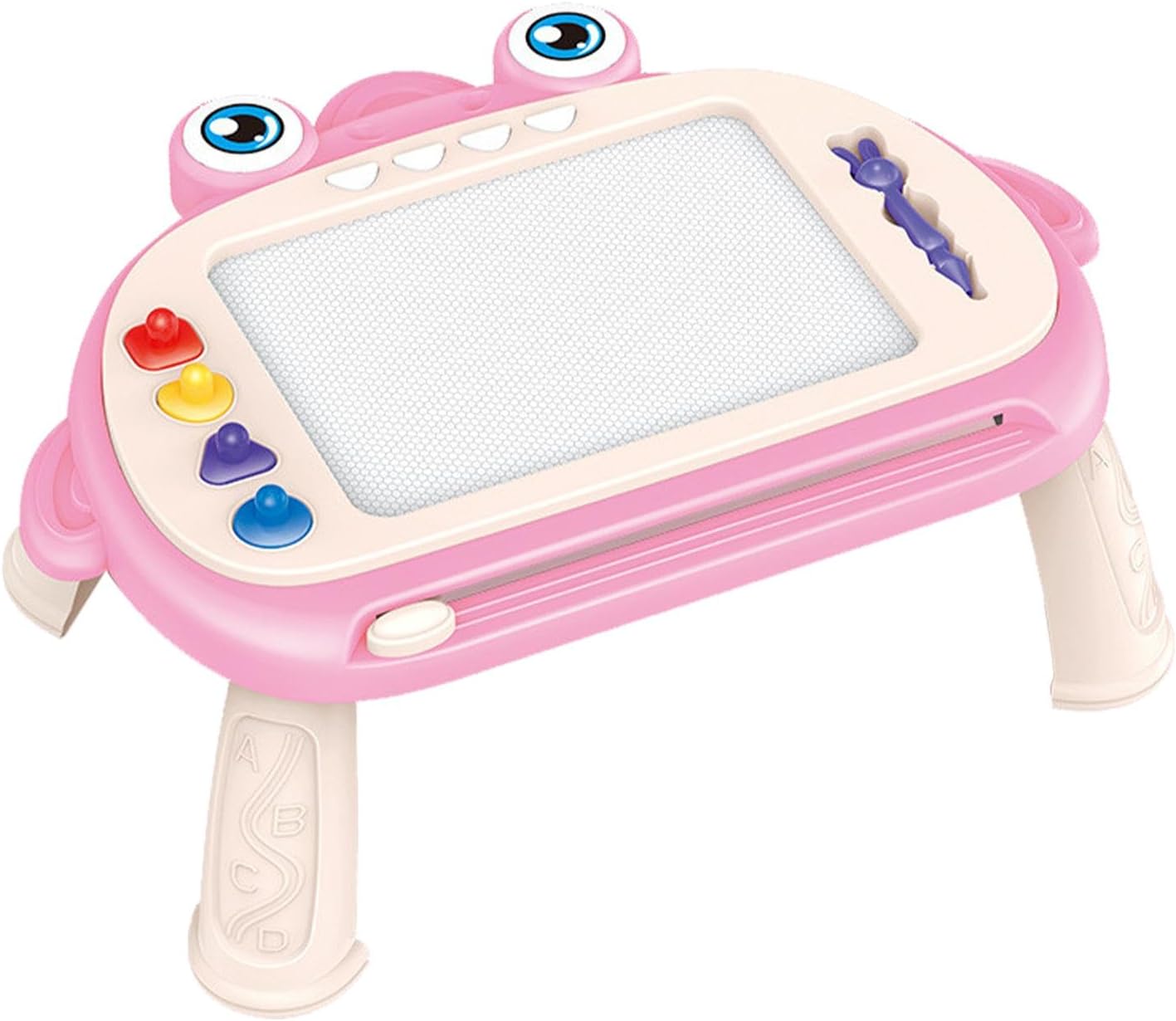 Doodle Board - 39.5 X 29 X 15cm Magnetic Writing Board With Frog Design | Drawing Pads For Painting And Writing | Detachable Learning Toys Table Design For N
