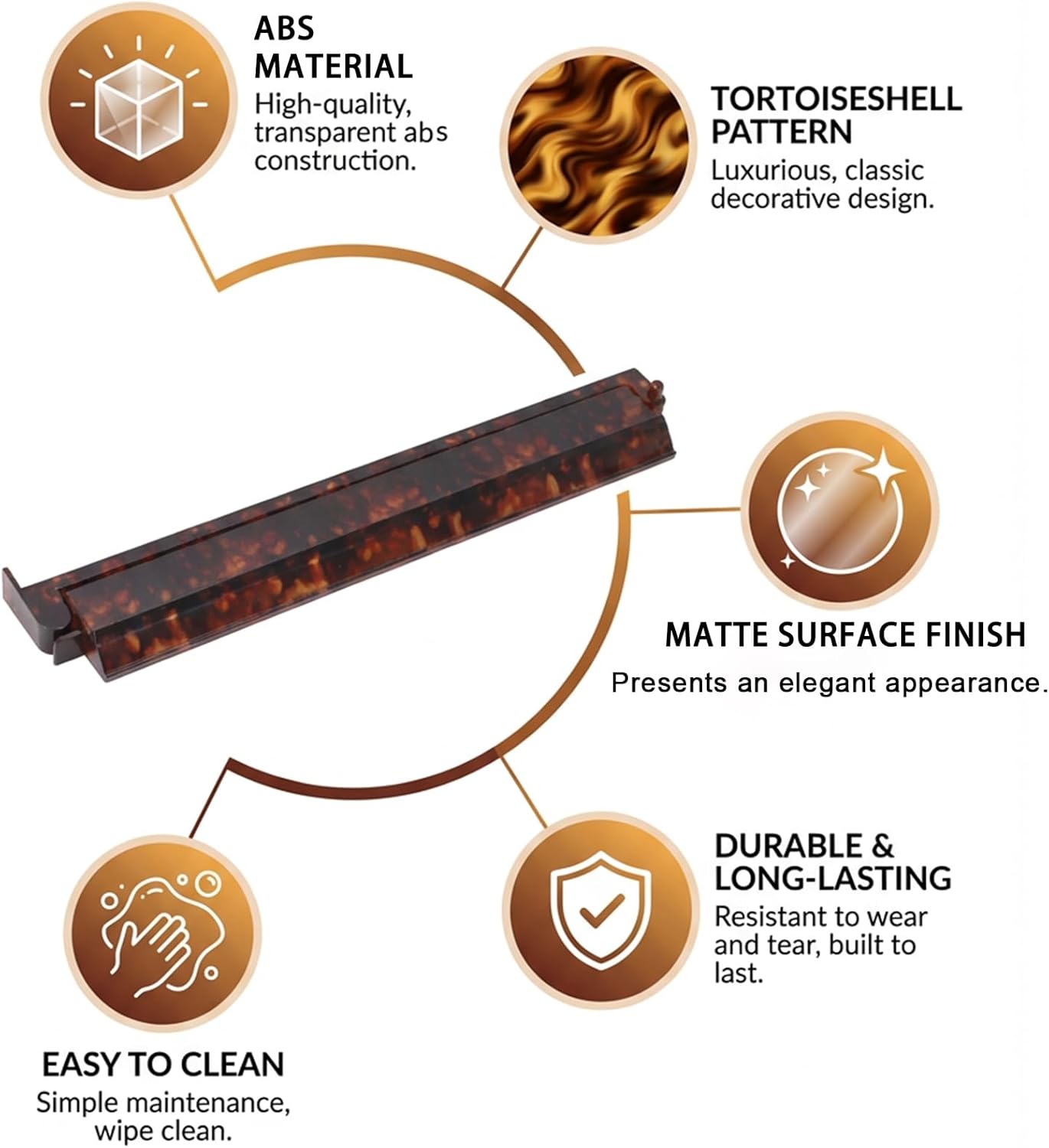Tortoise Shell Acrylic Mahjong Rack Set, Mahjong Racks with Pushers, Majiang Tile Holder Acrylic Mahjong Racks Accessories (4pcs-A)