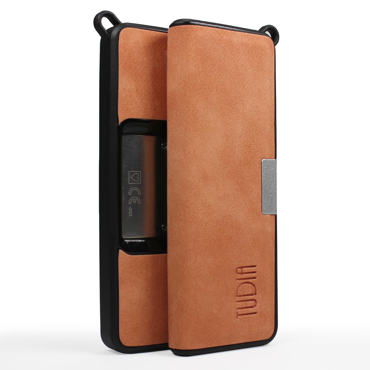 Funda De Cuero Para KardiaMobile 6L - Con Cierre Magnético, Soporte Para Llavero Y Protección Delgada