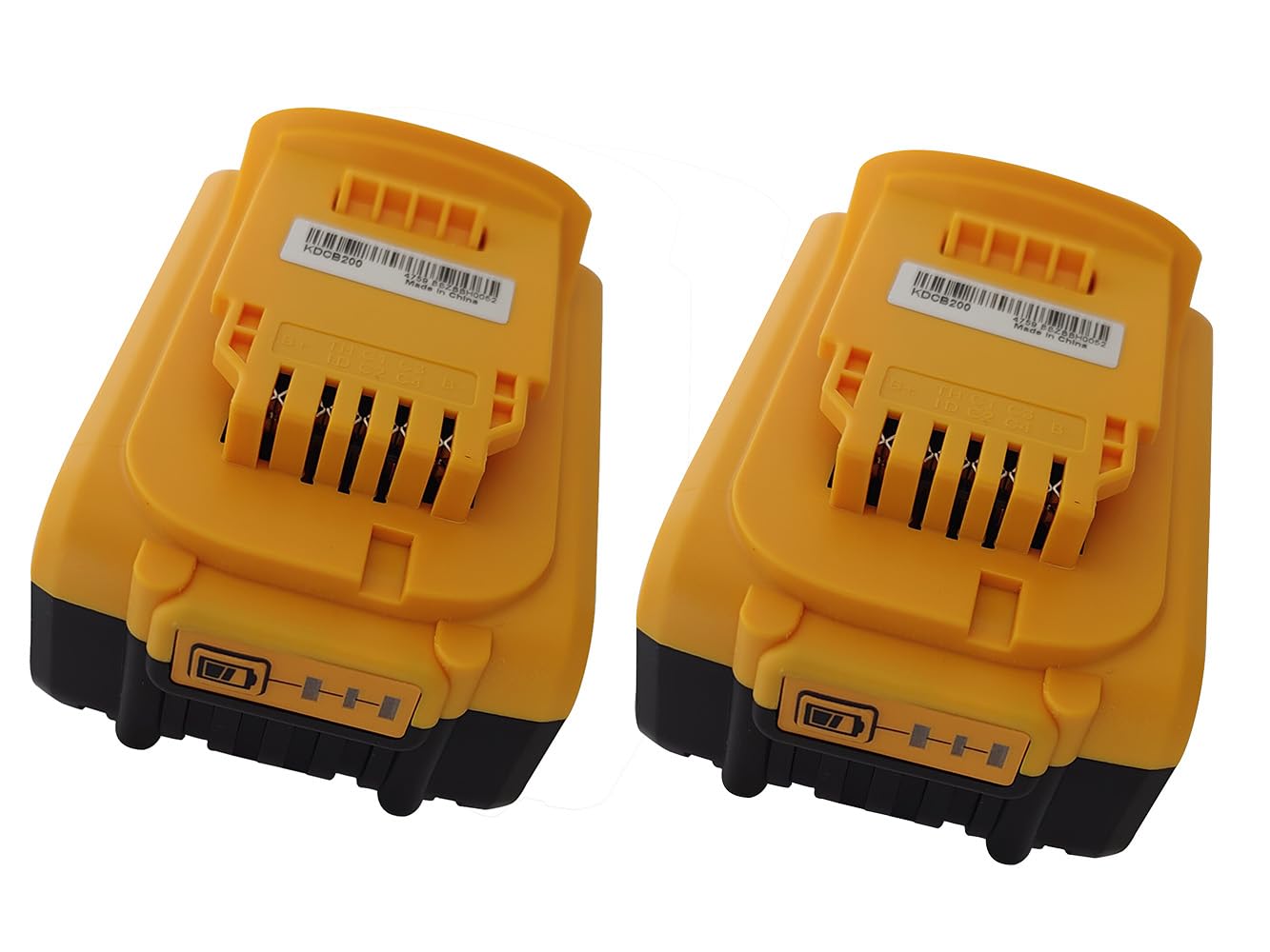 2 baterías de 5,0 Ah para batería Dewalt 18 V DCB201 DCB200 DCB204 DCB184
