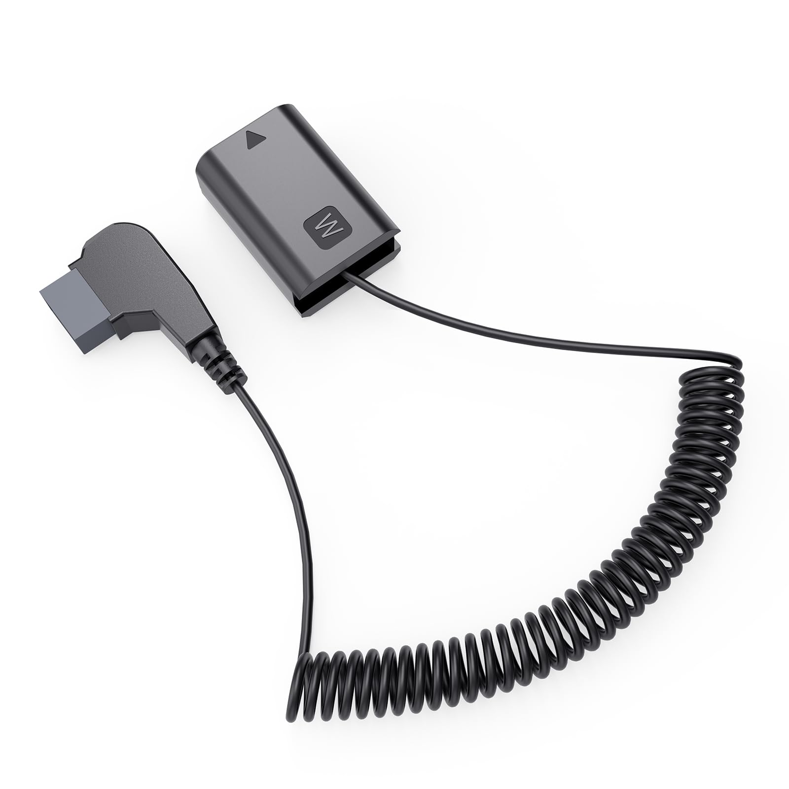 Cable de batería ficticia D-Tap a NP-FW50 para batería con Montura en V, Compatible con Las cámaras Sony Alpha ZV-E10, A7, A7II, A7RII, A7S, A7SII, A6000, A6100, A6300, A6400, A6500, A5000