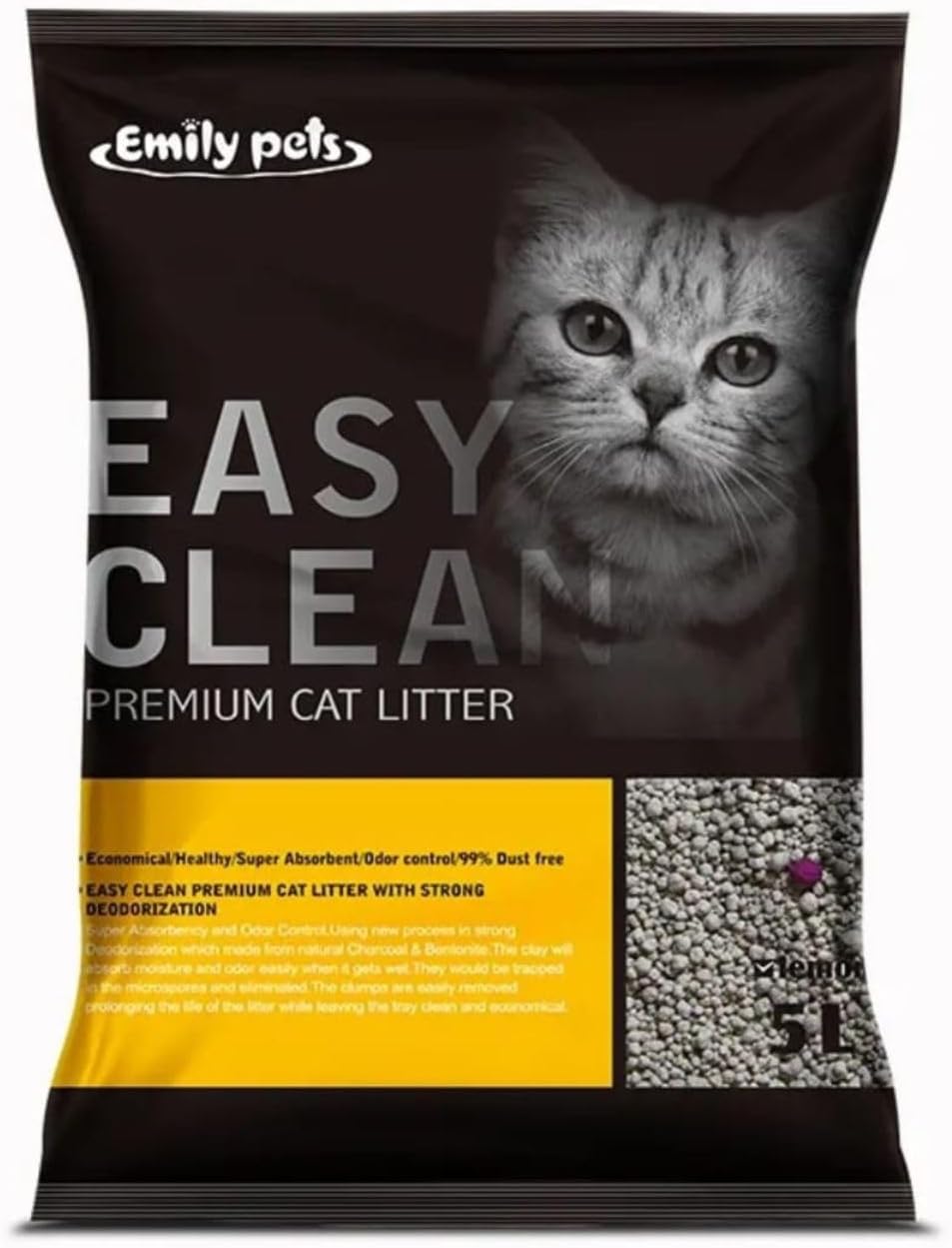 Emily PetsFresh Scented Bentonite Cat Litter (Lemon, 10 L)