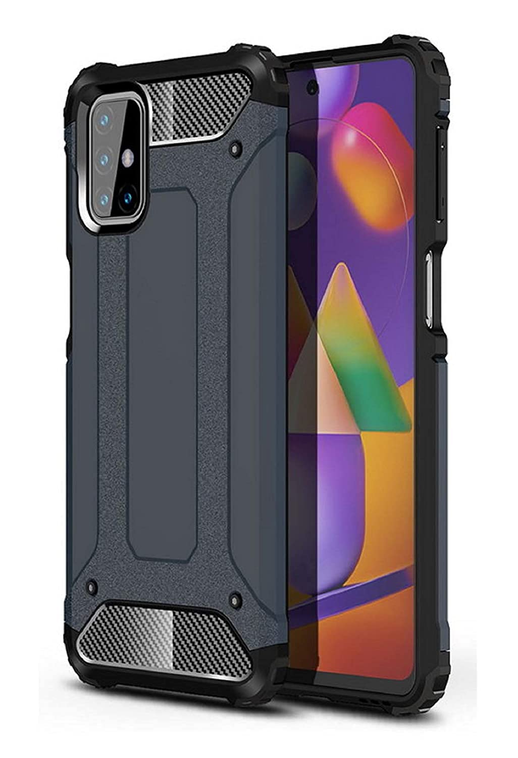 Winble Back Cover for Samsung Galaxy M31s Back Cover Rugged Armor TPU Shock Proof 360 Protection Bumper Hybrid Dual Layer Back Cover Case for Samsung Galaxy M31s (Blue) (B09BW4YNN7) Amazon Price History, Amazon Price Tracker