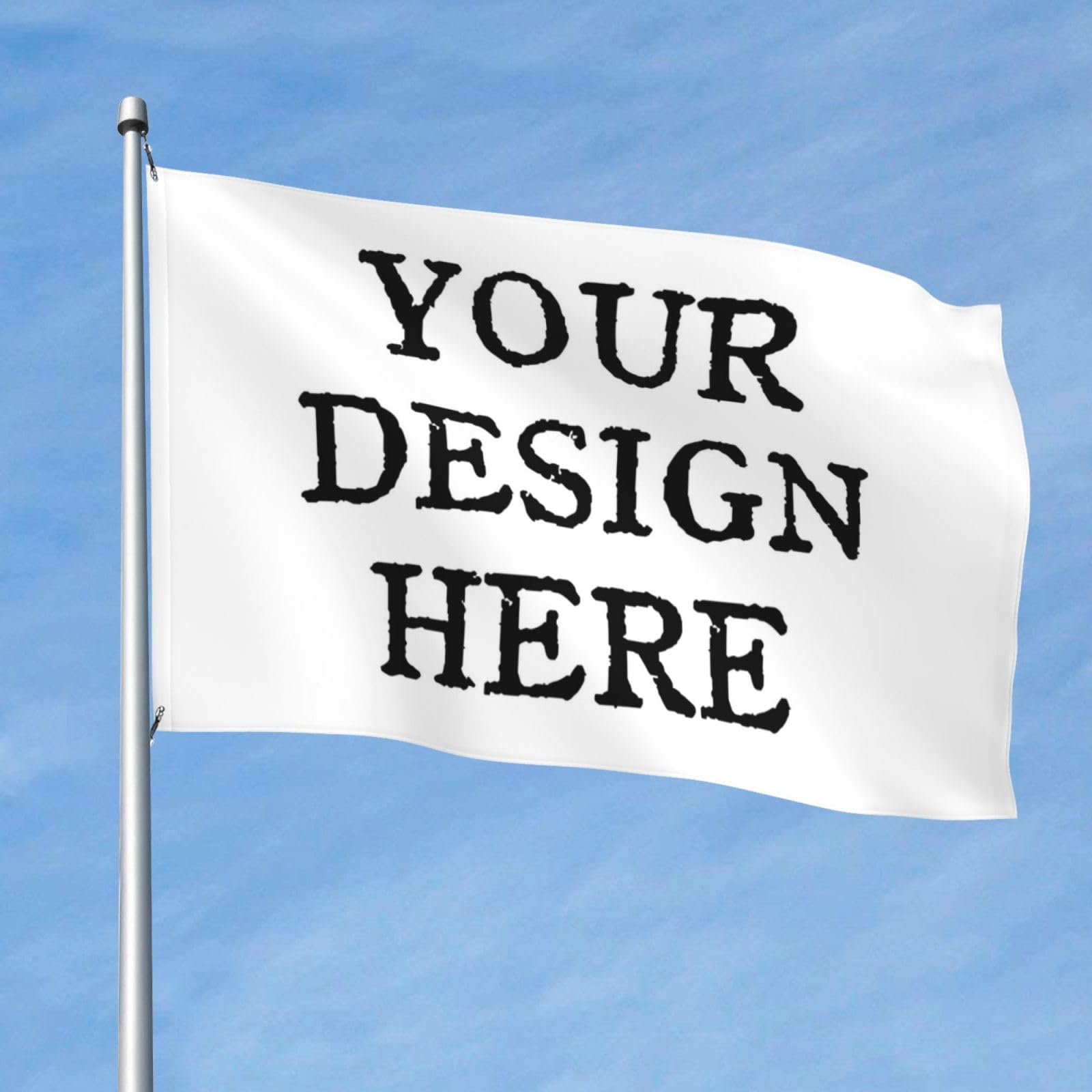 PRFELMG Custom Flag & Banners 5x8Ft, Personalised Flags with Your Own Design, Ideal for Business, Holidays, Home Decorations, Camping, Yard Sign