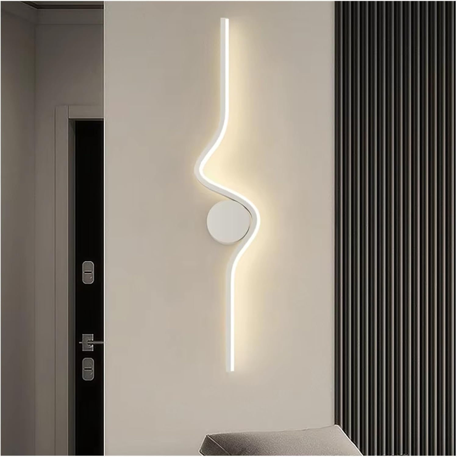 Modern Minimalist LED White Black Lighting for Bedroom Bedside Living Room Dining Kitchen,Elegant