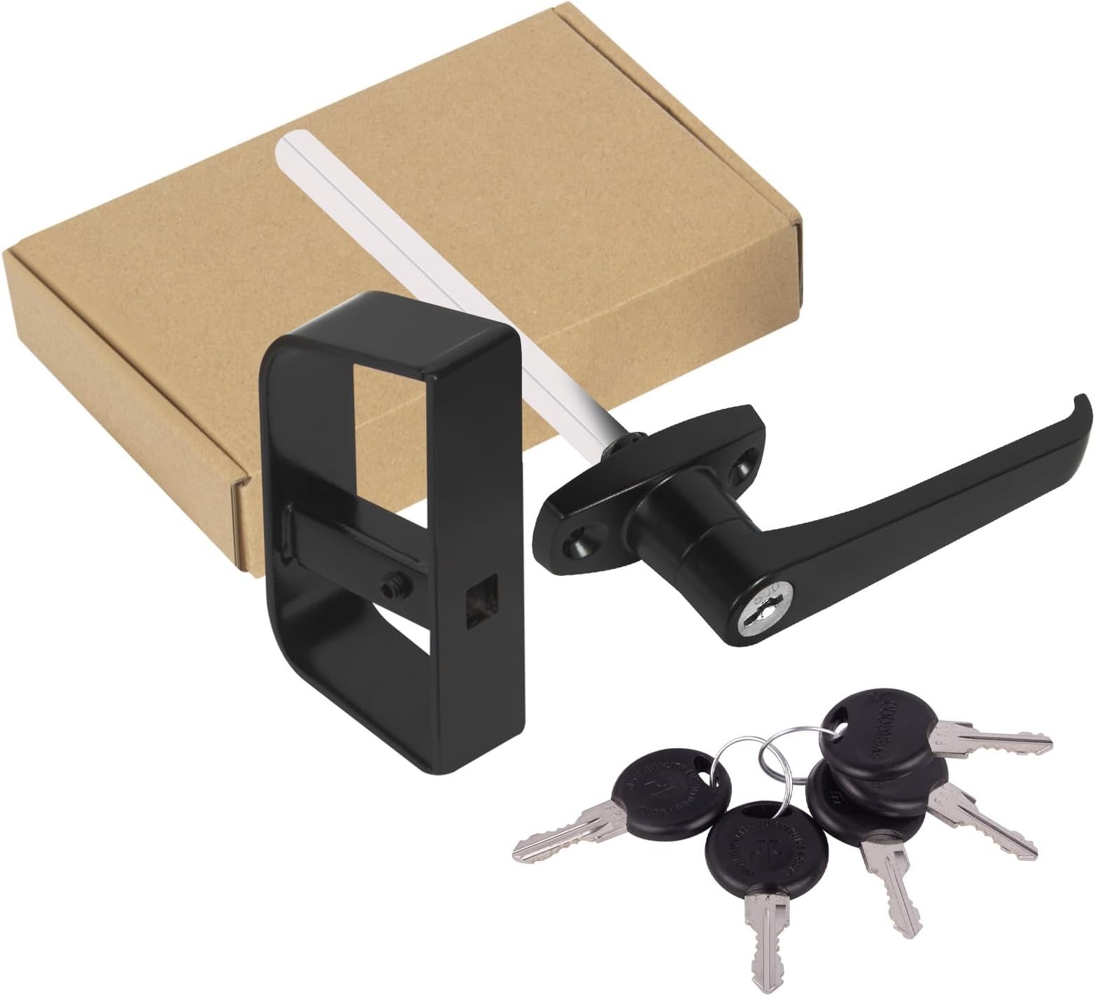 Shed Door THandle Lock Kit Includes 2 Keys, 2 Screws
