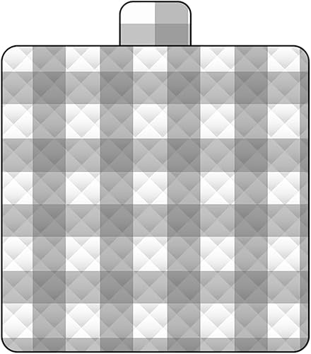 KASMY Manta de picnic al aire libre, plegable e impermeable, tapete de playa de 59 x 78 pulgadas, lavable a máquina, para césped húmedo, a prueba de