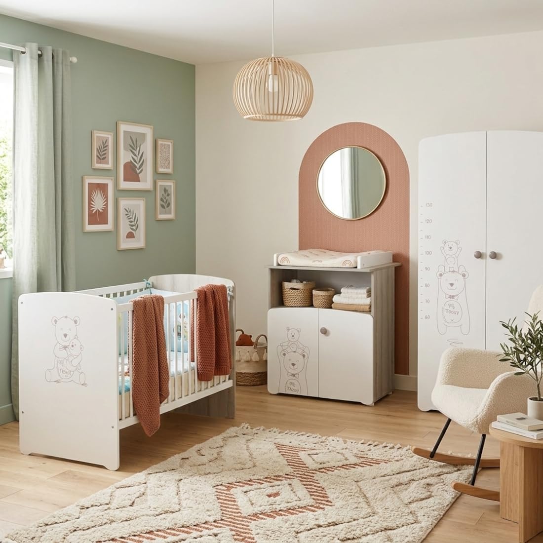 Baby Price Teddy Armadio 2 porte per camera bambino