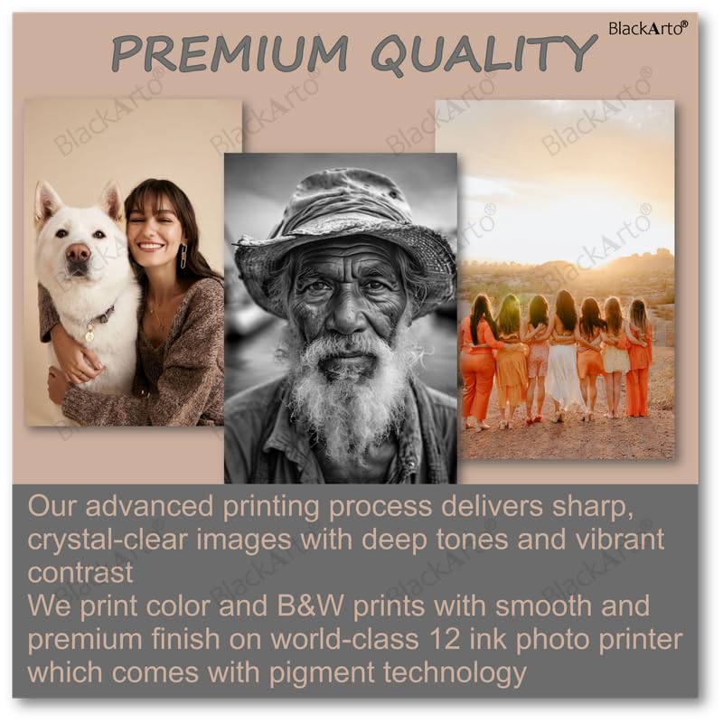 BLACKARTO Photo Print 4x3 Inches Custom Photo Prints Personalized Photo Gifts Standard Size - UNFRAMED Same day Pick up (4" x 3", 24) 3
