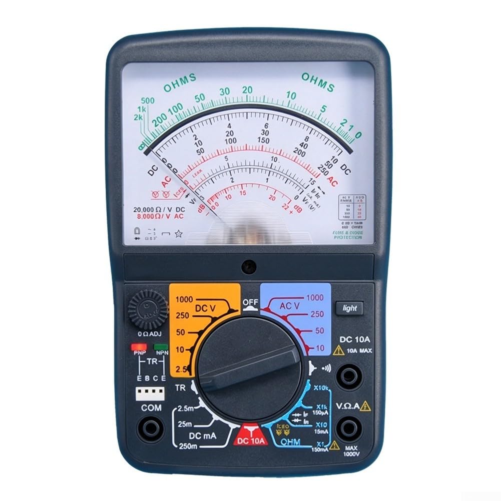 Pointer Multimeter with Light for Low Visibility