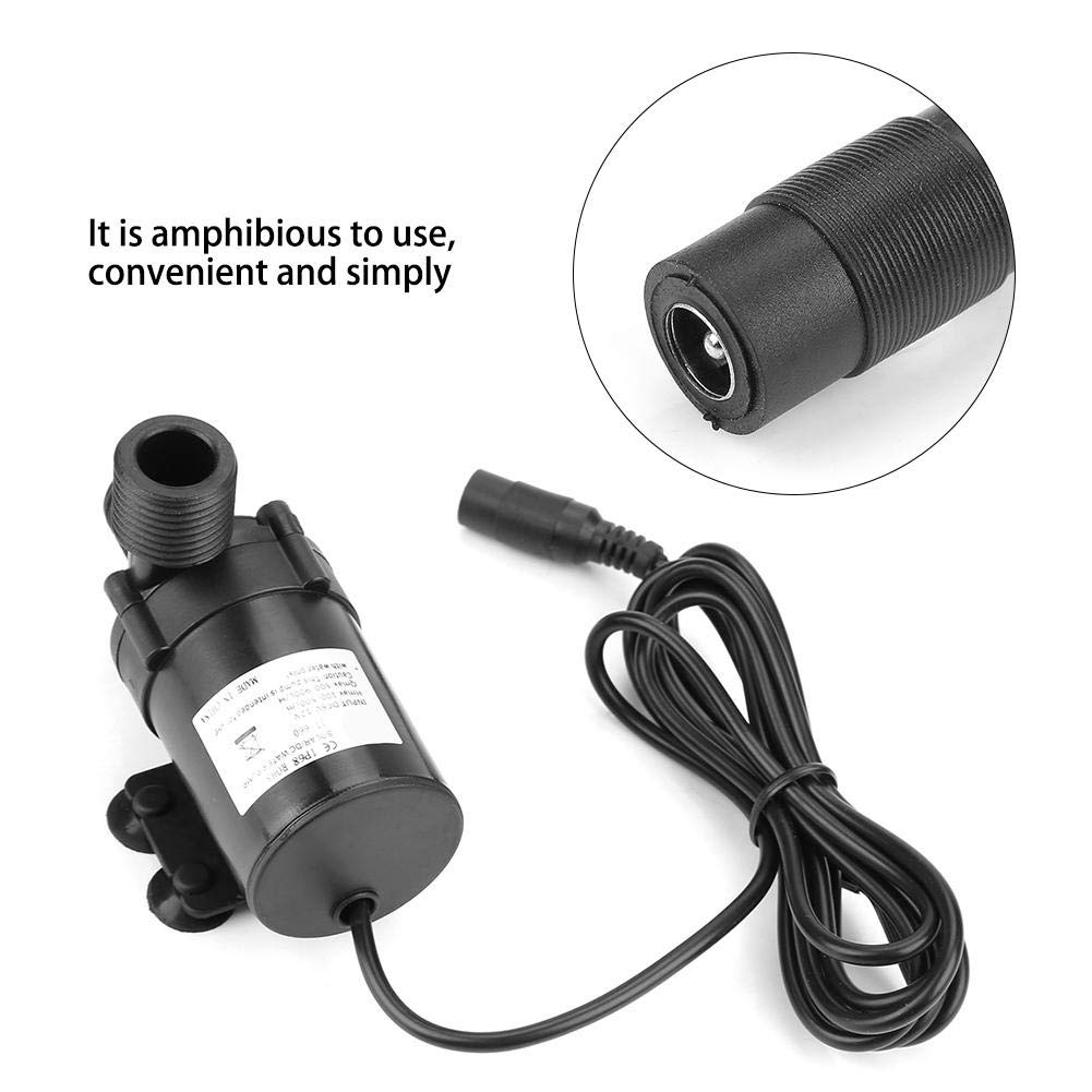 JT-660D-24 12 V mini pompa zanurzeniowa, niski poziom hałasu DC bezszczotkowa pompa wodna do solarnego podgrzewacza wody -40℃ ~ 100℃