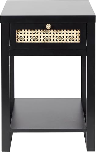 Miniatura 4 de Decor Therapy Luna - Mesa auxiliar de ratán, color negro