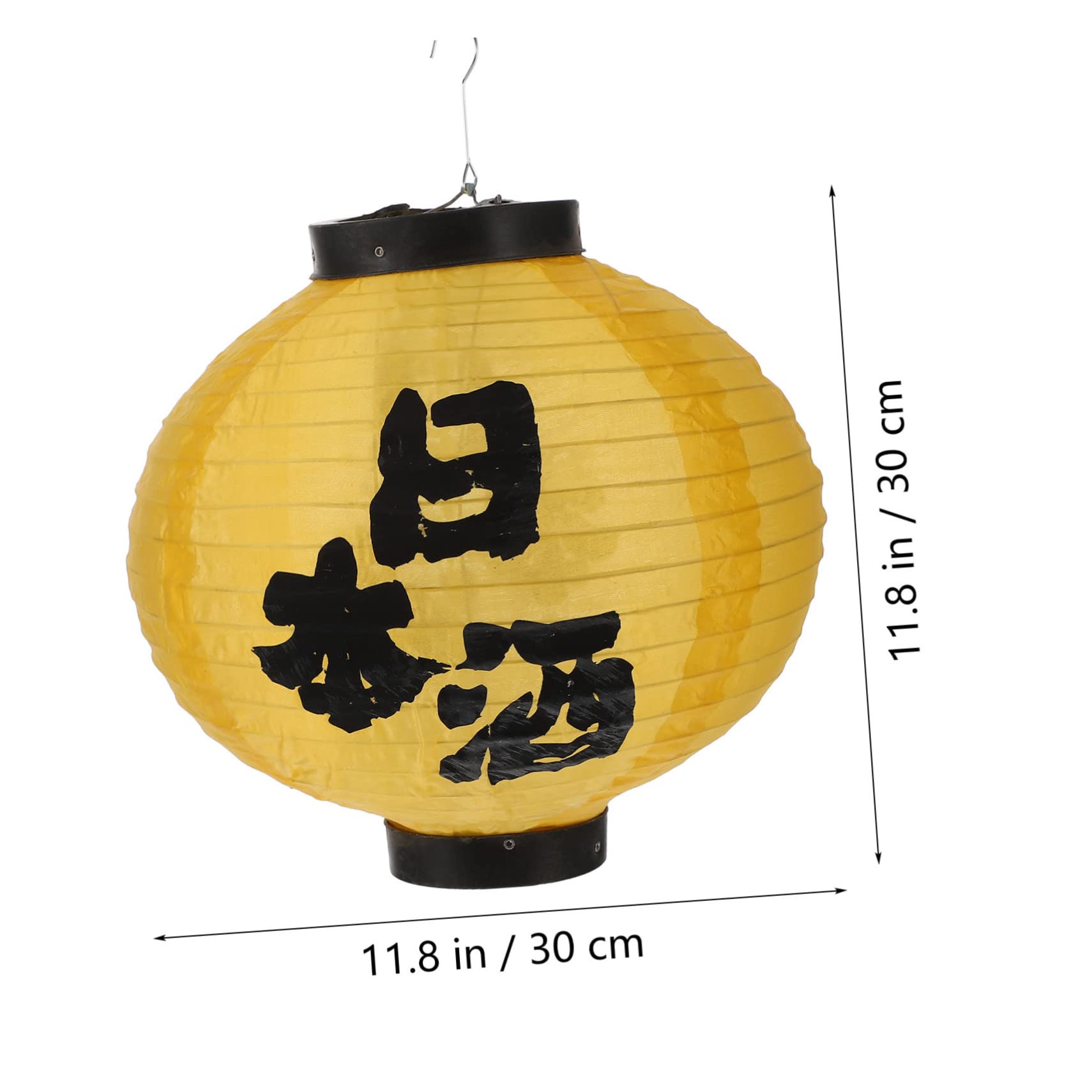 OSALADI Waterproof Japanese Hanging Lantern 12 Inch Outdoor Lanterns Decorations for Garden and Festival Blue Cloth Light Cover - Image 2