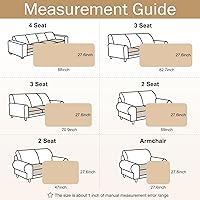 Vista 5 de hyha Funda para sofá de perros, lavable, antideslizante, mullida y apta para mascotas para sofá de 3 cojines, funda gruesa y suave, protector