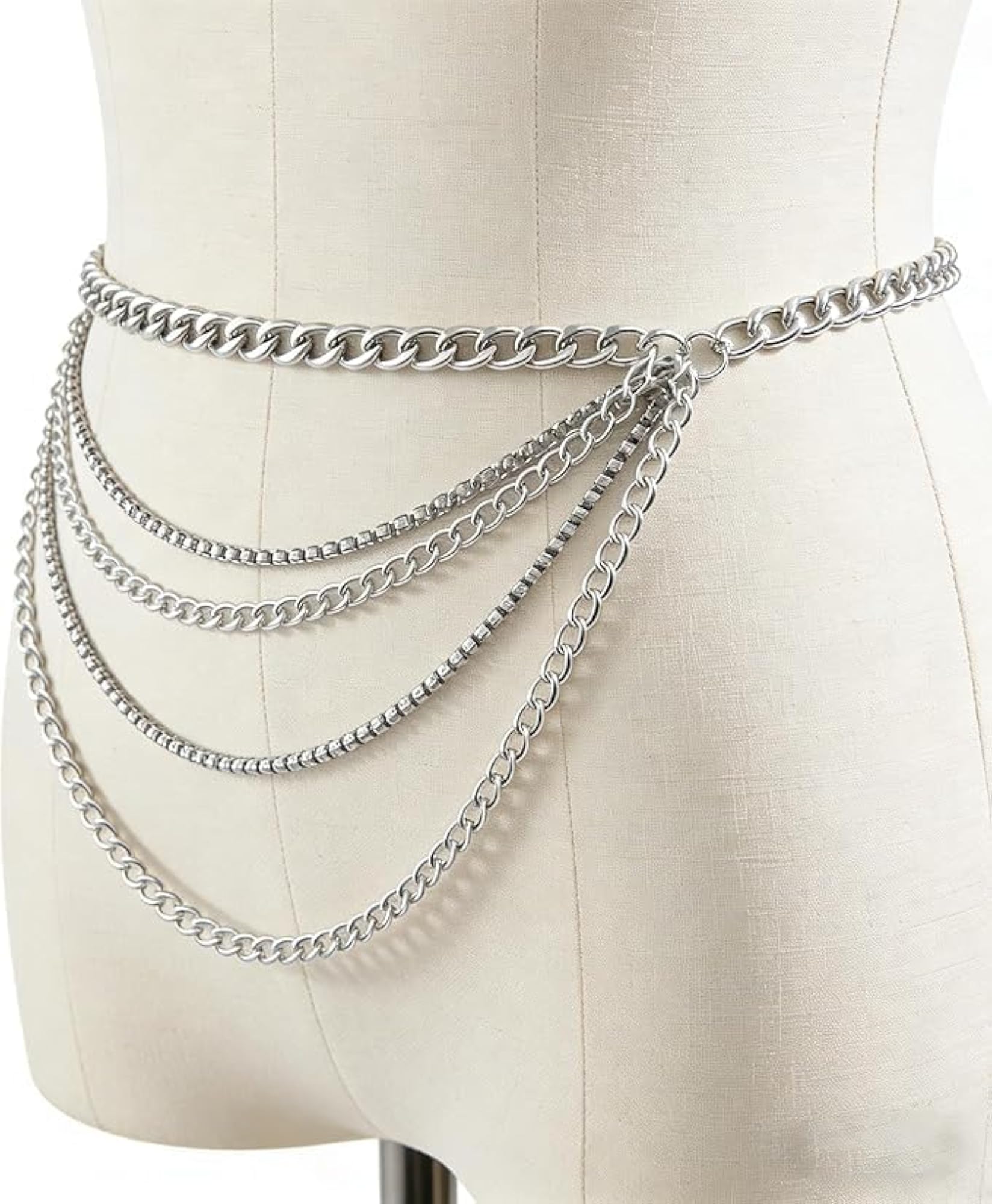 Women's Multilayer Sparkly Bohemian Waist Chain Belt