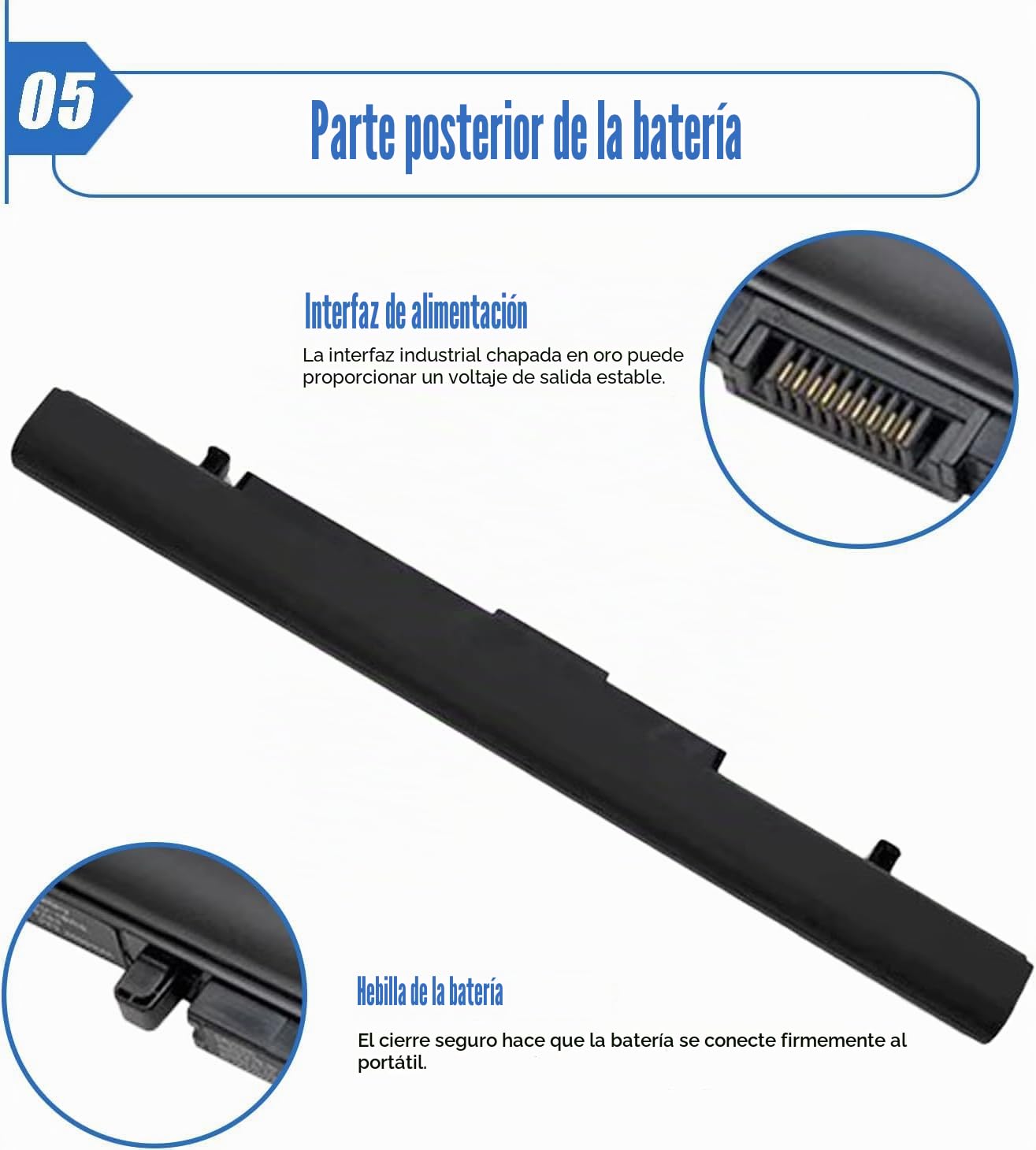 Batería para portátil Toshiba Satellite Pro A30-C A30-D A40-C A40-D A40-C A50-D A50-D A50-D A50-D A50-E R40-C R50-B R50-C R50-D Tecra A40-C A40-D C40-C C40-D C50-B C50-C C50-D C50-E Z50-C Z50-D Z50-E